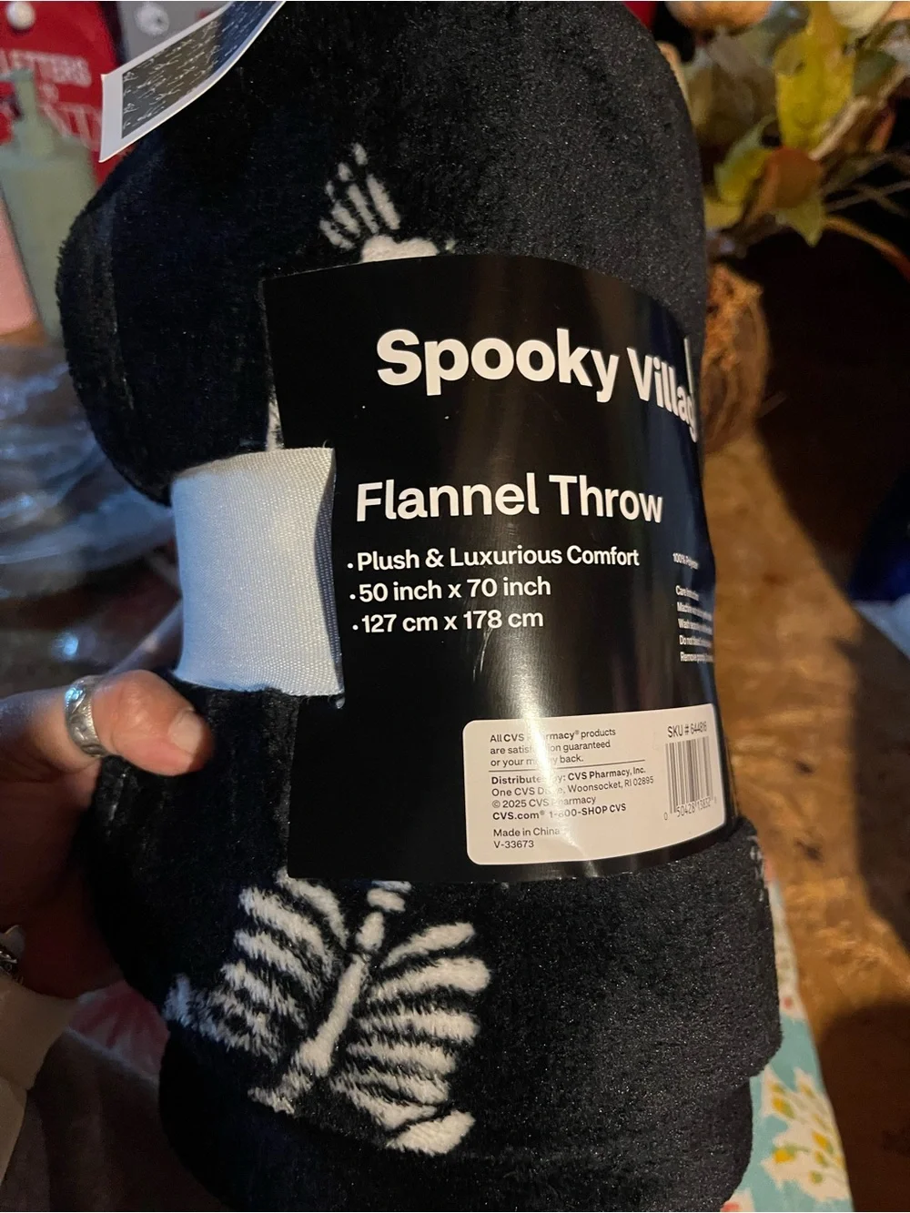 Black Skeletons Blanket